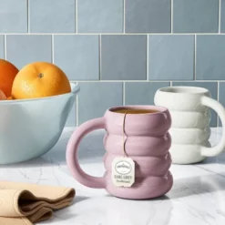 14oz Stoneware Artisan Mug Purple - Room Essentialsā¢: Coffee Cup, Microwave & Dishwasher Safe, Dorm Room Essential