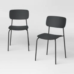Set Of 2 Molded Plastic With Metal Base Dining Chair - Room Essentials™ 15 Set Of 2 Molded Plastic With Metal Base Dining Chair - Room Essentials™ -Room Essentials GUEST 04a1859d 22f6 47cd bd40 7ab6e1872d8c