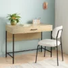 Wood And Metal Dorm Writing Desk With Storage Drawer - Room Essentials™