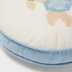 Flower Round Decorative Throw Pillow Light Blue - Room Essentials™ -Room Essentials GUEST 15693f03 8d83 446c a72f b4e663115820