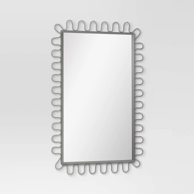 20"x30" Metal Loop Wall Mirror - Room Essentials™ 4 20"x30" Metal Loop Wall Mirror - Room Essentials™ - Image 2