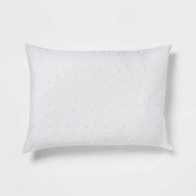 Standard/Queen Medium/Firm Machine Washable Plush Pillow White - Room Essentials™ 6 Standard/Queen Medium/Firm Machine Washable Plush Pillow White - Room Essentials™ - Image 4