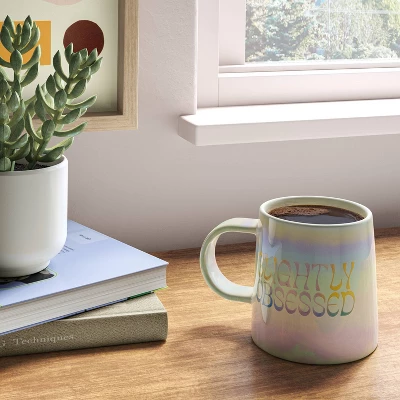 16oz Slightly Obsessed Mug White - Room Essentials™: Stoneware Coffee Cup, Microwave & Dishwasher Safe, 16oz Capacity 3 16oz Slightly Obsessed Mug White - Room Essentials™: Stoneware Coffee Cup, Microwave & Dishwasher Safe, 16oz Capacity