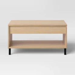 Mixed Materials Wood And Metal Lift Top Coffee Table With Storage Natural Wood - Room Essentials™ -Room Essentials GUEST 1f3f912b 8af7 4c3d 8a2a 5dddef217475
