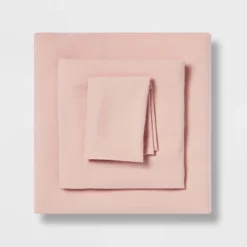 Twin/Twin XL Garment Washed Microfiber Solid Sheet Set - Room Essentials™ -Room Essentials GUEST 27762cb4 2a66 45b9 975a dcea8ca0ef1a