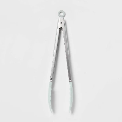 Tongs Mint Green - Room Essentials™: Stainless Steel Kitchen & Cooking Tongs, Dishwasher-Safe, 13.68" Length 5 Tongs Mint Green - Room Essentials™: Stainless Steel Kitchen & Cooking Tongs, Dishwasher-Safe, 13.68" Length - Image 3