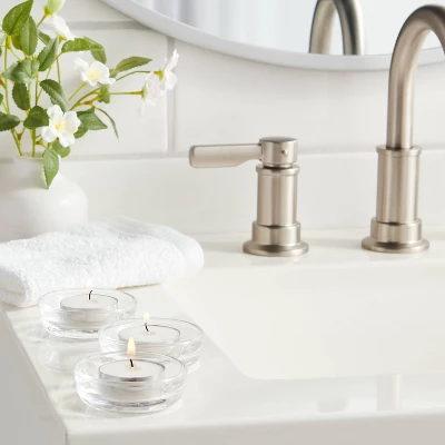 12pk Unscented Tealights White - Room Essentials™: Paraffin Wax, 4hr Burn Time, 1 Wick Tea Lights 3 12pk Unscented Tealights White - Room Essentials™: Paraffin Wax, 4hr Burn Time, 1 Wick Tea Lights