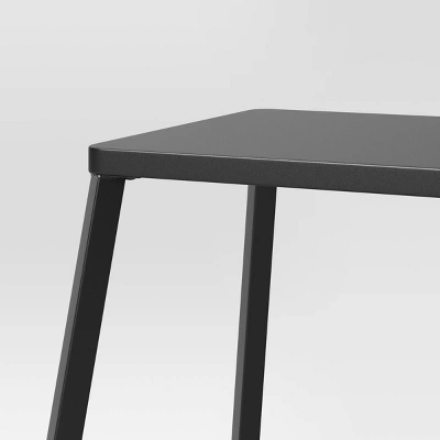 2pk Metal Counter Height Barstool Black - Room Essentials™: Steel Frame, Powder-Coated Finish, Armless Design 5 2pk Metal Counter Height Barstool Black - Room Essentials™: Steel Frame, Powder-Coated Finish, Armless Design - Image 3