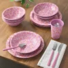 10.5" Plastic Terrazzo Pale Raspberry Dinner Plate Pink - Room Essentials™ -Room Essentials GUEST 2c047cb4 da86 4fee beb7 ed611f276514 1
