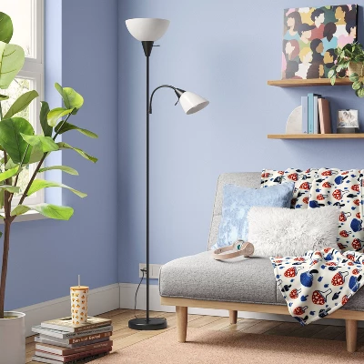 Torchiere With Task Light Floor Lamp - Room Essentials™ 4 Torchiere With Task Light Floor Lamp - Room Essentials™ - Image 2