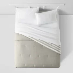 Microfiber Stripe Reversible Comforter - Room Essentials™ 13 Microfiber Stripe Reversible Comforter - Room Essentials™ -Room Essentials GUEST 3b039eae 6287 4f7a b5e1 b7ab4c2af3a5