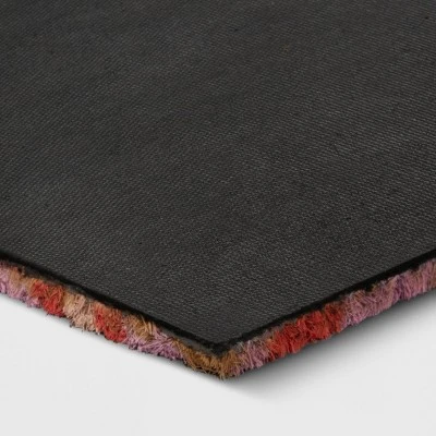 1'4"x2'4" Floral Coir Doormat Red/Pink - Room Essentials™ 5 1'4"x2'4" Floral Coir Doormat Red/Pink - Room Essentials™ - Image 3