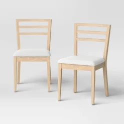 Set O2 Ladder Back Dining Chair With Padded Seat - Room Essentials™ 12 Set O2 Ladder Back Dining Chair With Padded Seat - Room Essentials™ -Room Essentials GUEST 3d1e850a e537 4881 8843 5b3492509260
