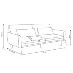 72" Mid Century Modern Futon Sofa - Room Essentials™ -Room Essentials GUEST 3ed35baa a1bd 4baa 9fd3 6a02cf4116b2