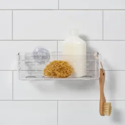 Suction Medium Basket Clear - Room Essentialsā¢