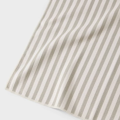 Quick Dry Striped Waffle Towel Tan - Room Essentials™ 4 Quick Dry Striped Waffle Towel Tan - Room Essentials™ - Image 2