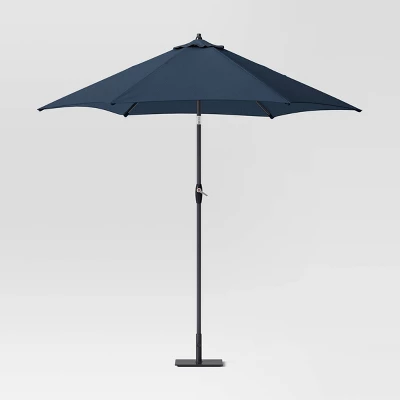 9'x9' Patio Market Umbrella - Black Pole - Room Essentials™ 11 9'x9' Patio Market Umbrella - Black Pole - Room Essentials™ - Image 9