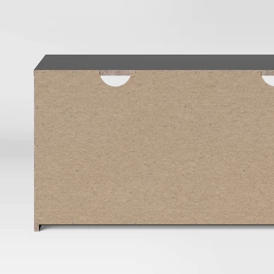 Dorm Storage TV Stand For TVs Up To 70" Black - Room Essentials™ 5 Dorm Storage TV Stand For TVs Up To 70" Black - Room Essentials™ - Image 3