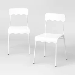 Set Of 2 Wavy Metal Dining Chair - Room Essentials™ -Room Essentials GUEST 4dc767ea 6fd4 4e06 a782 2da903ab9181
