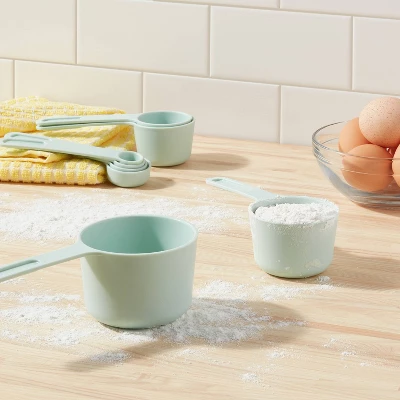 Measuring Cup Set Mint Green - Room Essentials™: 8-Piece Dishwasher-Safe Polypropylene Measure Spoons 3 Measuring Cup Set Mint Green - Room Essentials™: 8-Piece Dishwasher-Safe Polypropylene Measure Spoons