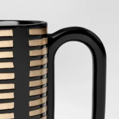 16oz Stoneware Broken Blinds Print Mug Black - Room Essentials™ 6 16oz Stoneware Broken Blinds Print Mug Black - Room Essentials™ -Room Essentials GUEST 4efe5ced 3c70 4558 b067 5cecae24b61b