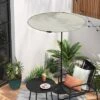 4' Round Outdoor Patio Market Umbrella - Room Essentials™ -Room Essentials GUEST 4f4dc051 8c9c 4bc2 9af4 481d497a4566
