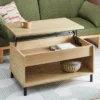 Mixed Materials Wood And Metal Lift Top Coffee Table With Storage Natural Wood - Room Essentials™ -Room Essentials GUEST 51b7da46 d2ea 4dec 9a20 4ac3ce320465