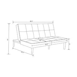 69" Tufted Dorm Futon Sofa - Room Essentials -Room Essentials GUEST 55248eb7 a62d 48d0 aee5 847a785f15df