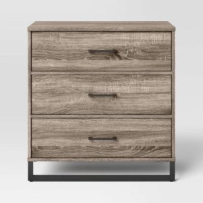 Mixed Material 3 Drawer Dresser - Room Essentials™ 4 Mixed Material 3 Drawer Dresser - Room Essentials™ - Image 2