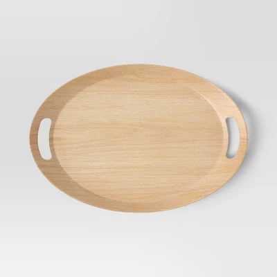 19" Melamine Serving Tray With Handle - Room Essentials™ 4 19" Melamine Serving Tray With Handle - Room Essentials™ - Image 2