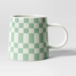 16oz Stoneware Checkerboard Mug - Room Essentials™ -Room Essentials GUEST 6e072676 4784 47fd 94df 48f5349be9e2