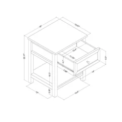 Traditional Side Table With Storage Drawer Classic White - Room Essentials™ 11 Traditional Side Table With Storage Drawer Classic White - Room Essentials™ -Room Essentials GUEST 6f705cf8 c836 49dd a5df 2300983d08b2