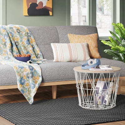 4'x5'6" Small Diamond Area Rug Charcoal Gray - Room Essentials™ 3 4'x5'6" Small Diamond Area Rug Charcoal Gray - Room Essentials™