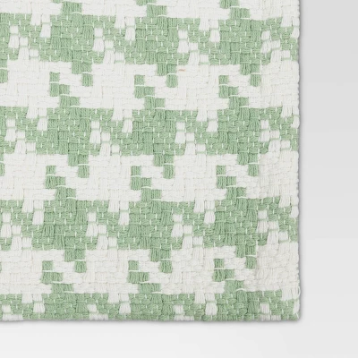 Houndstooth Table Runner Green - Room Essentials™ 4 Houndstooth Table Runner Green - Room Essentials™ - Image 2