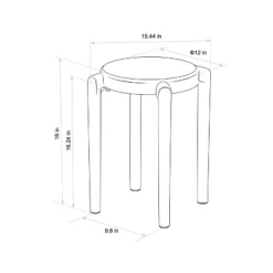 Recycled Plastic Dorm Accent Side Table Black - Room Essentials™ -Room Essentials GUEST 72becebc a2aa 4439 b8d0 64b1d1a70f44
