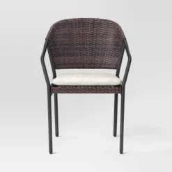 3pc Wicker Bistro Set With Cushions - Dark Brown - Room Essentials™ 12 3pc Wicker Bistro Set With Cushions - Dark Brown - Room Essentials™ -Room Essentials GUEST 73aa5a21 7c17 4fb2 90e7 c638396d478f