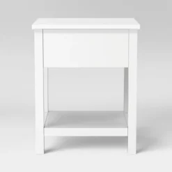 Traditional Side Table With Storage Drawer Classic White - Room Essentials™ 9 Traditional Side Table With Storage Drawer Classic White - Room Essentials™ -Room Essentials GUEST 74663713 714e 4d17 a6bc 1dd6bb0ed1b5
