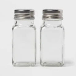 3" Basic Salt And Pepper Set With Stainless Steel Top - Room Essentials™: Glass, Hand Wash, 2 Pieces, 3.66" Height 7 3" Basic Salt And Pepper Set With Stainless Steel Top - Room Essentials™: Glass, Hand Wash, 2 Pieces, 3.66" Height -Room Essentials GUEST 776ff387 e612 4fa0 9967 79872ad565f1