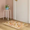 2'x3' Washable Leaf Harvest Scatter Woven Accent Rug Cream/Orange/Green - Room Essentials™