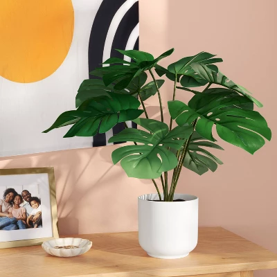 8"x9" Monstera Artificial Plant - Room Essentials™ 3 8"x9" Monstera Artificial Plant - Room Essentials™