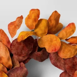 Orange Leaf Fall Mini Wreath - Room Essentials™ 5 Orange Leaf Fall Mini Wreath - Room Essentials™ -Room Essentials GUEST 89929a43 9e08 4153 a866 3965b5ba7685