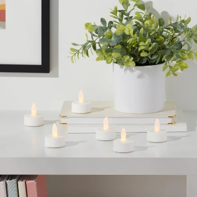 24ct Twist-Flame LED Tealight Candles (White) - Room Essentials™ 3 24ct Twist-Flame LED Tealight Candles (White) - Room Essentials™