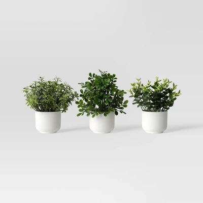 Herb Artificial Plant In White Pot - Room Essentials™ 8 Herb Artificial Plant In White Pot - Room Essentials™ - Image 6