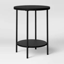 Wood And Metal Round End Table - Room Essentials™ -Room Essentials GUEST 8fbadf3b 2739 4880 ac3b 1fda1aeb285d