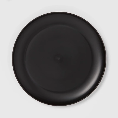 16pc Plastic Dishware Set Black - Room Essentials™: Dinnerware, Microwave & Dishwasher Safe, Service For 4 4 16pc Plastic Dishware Set Black - Room Essentials™: Dinnerware, Microwave & Dishwasher Safe, Service For 4 - Image 2