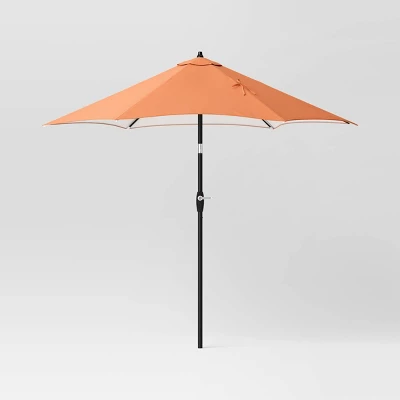 9'x9' Patio Market Umbrella - Black Pole - Room Essentials™ 12 9'x9' Patio Market Umbrella - Black Pole - Room Essentials™ - Image 10