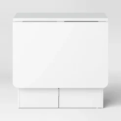 Drop Leaf Dining Table With Storage Shelves White - Room Essentials™ -Room Essentials GUEST a2c4d422 bcb3 4f7f bc17 4c9ebd4a053a