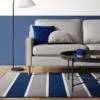 4'x5'6" Rugby Striped Accent Rug Gray/Blue - Room Essentials™ -Room Essentials GUEST a6ec98d2 e655 405c ab9a c8179b913b9d