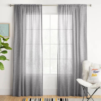 2pk Light Filtering Window Curtain Panels - Room Essentials™ 3 2pk Light Filtering Window Curtain Panels - Room Essentials™