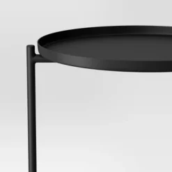 Metal Small Side Table With Shelf Black - Room Essentials™ -Room Essentials GUEST aac533cd 4779 4254 a58e 2efe73c54897